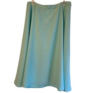 Cato Skirt Blue Green Teal, Knee Length, Size 14 Large